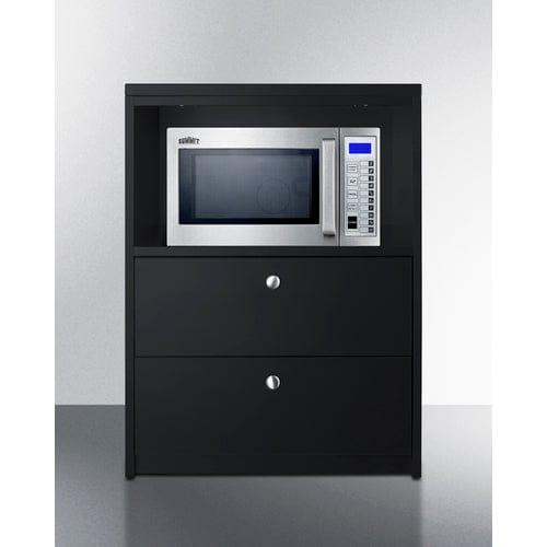 Summit Prefabricated Kitchens & Kitchenettes Summit 2-Drawer Microwave Cabinet, ADA Height CWM2ADA