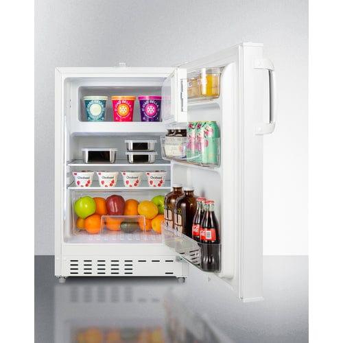 Summit Refrigerators Summit 20" Wide Built-in Refrigerator-Freezer, ADA Compliant ALRF48