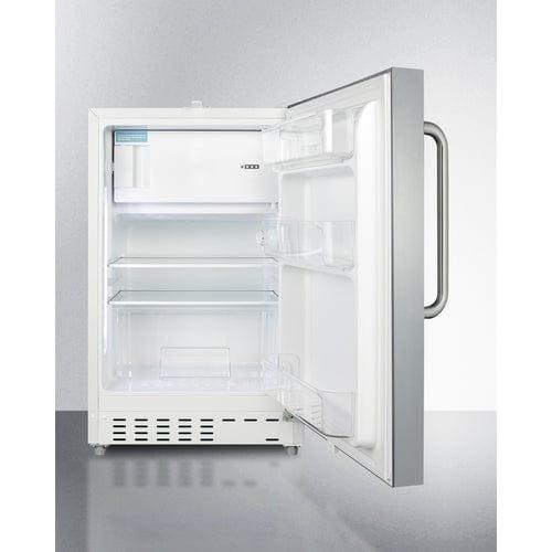 Summit Refrigerators Summit 20&quot; Wide Built-in Refrigerator-Freezer, ADA Compliant ALRF48CSS