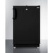 Summit Refrigerators Black Summit 20" Wide Built-in Refrigerator-Freezer, ADA Compliant
