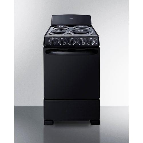 Summit Electric Coil Ranges Summit 20" Wide Electric Coil Range RE2031B