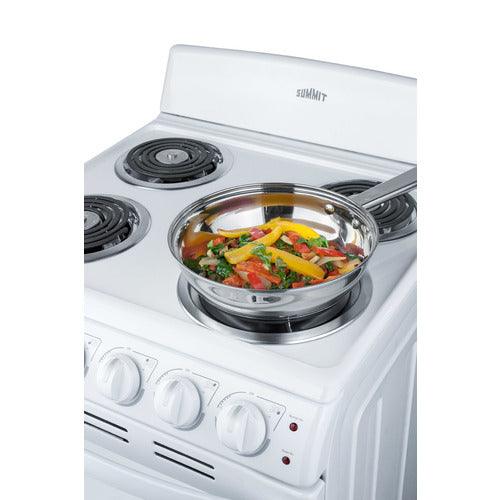 Summit Electric Coil Ranges Summit 20" Wide Electric Coil Range RE203W