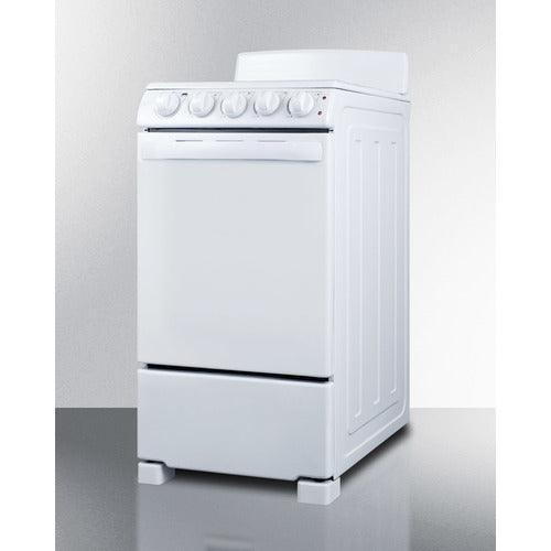 Summit Electric Coil Ranges Summit 20" Wide Electric Coil Range RE203W
