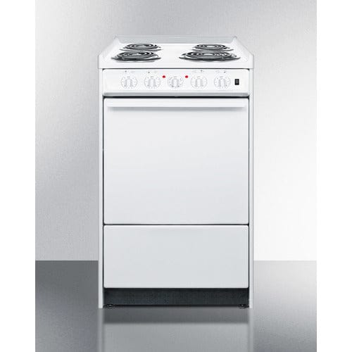 Summit Electric Coil Ranges Summit 20" Wide Electric Coil Top Range WEM110R