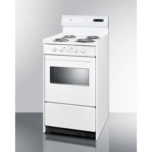 Summit Electric Coil Ranges Summit 20" Wide Electric Coil Top Range WEM130KW