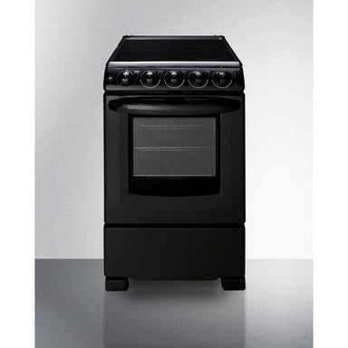 Summit Electric Coil Ranges Summit 20" Wide Electric Smooth-Top Range REX2051BRT