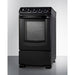 Summit Electric Coil Ranges Summit 20" Wide Electric Smooth-Top Range REX2051BRT