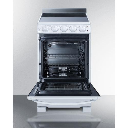 Summit Electric Coil Ranges Summit 20" Wide Electric Smooth-Top Range REX2051WRT
