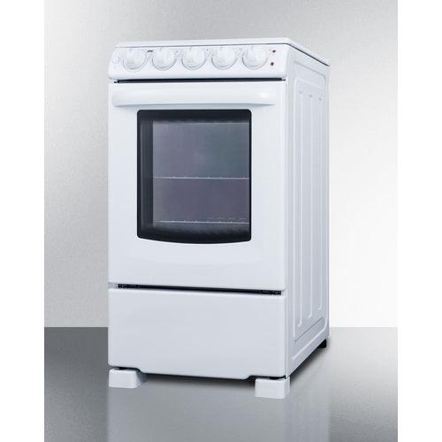 Summit Electric Coil Ranges Summit 20" Wide Electric Smooth-Top Range REX2051WRT