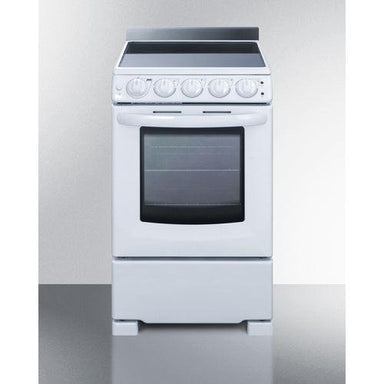 Summit Electric Coil Ranges Summit 20" Wide Electric Smooth-Top Range REX2051WRT