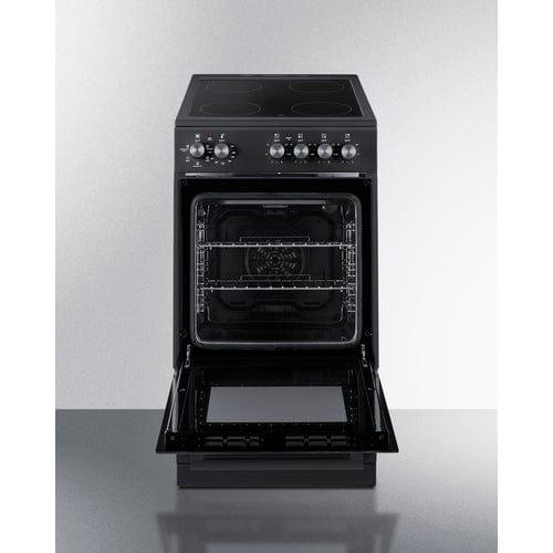 Summit Propane Range /Stove Summit 20" Wide Electric Smooth-Top Range REXT20BL
