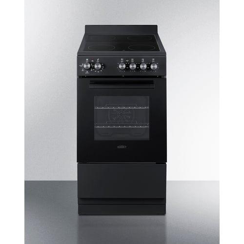 Summit Propane Range /Stove Summit 20" Wide Electric Smooth-Top Range REXT20BL