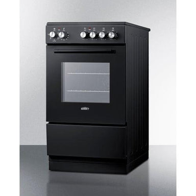 Summit Propane Range /Stove Summit 20" Wide Electric Smooth-Top Range REXT20BL