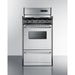 Summit Natural Gas Range/Stove Summit 20" Wide Gas Range, Open Burners TNM1307BKW