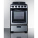Summit Natural Gas Range/Stove Summit 20" Wide Gas Range PRO201SS