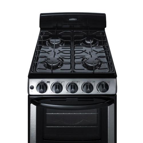 Summit Natural Gas Range/Stove Summit 20&quot; Wide Gas Range PRO201SS