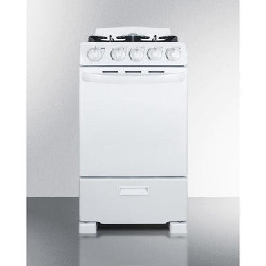Summit Natural Gas Range/Stove Summit 20" Wide Gas Range RG200WS