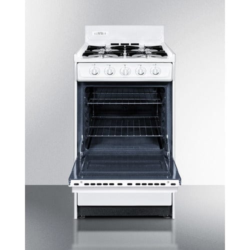 Summit Natural Gas Range/Stove Summit 20&quot; Wide Gas Range WNM1107