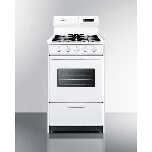 Summit Natural Gas Range/Stove Summit 20&quot; Wide Gas Range WNM1307KW