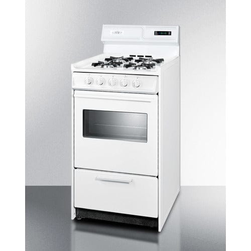 Summit Natural Gas Range/Stove Summit 20&quot; Wide Gas Range WNM1307KW