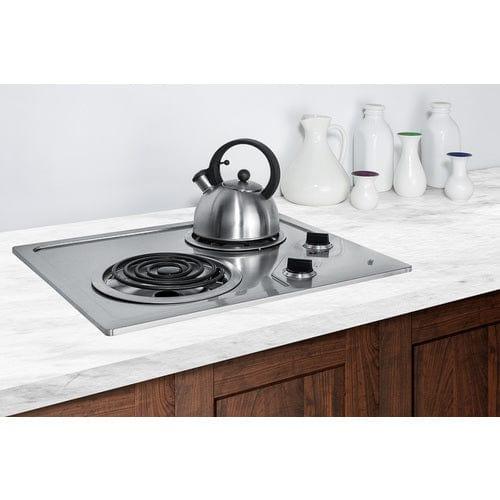 Summit Summit 21" Wide 230V 2-Burner Coil Cooktop CR2B224S