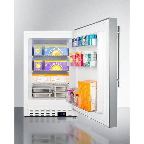 Summit Freezers Summit 21" Wide Built-In All-Freezer, ADA Compliant ALFZ36SSHV