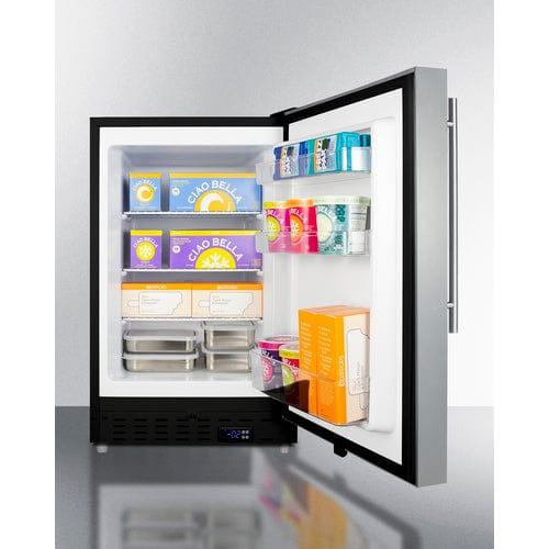 Summit Freezers Summit 21&quot; Wide Built-In All-Freezer, ADA Compliant ALFZ37BCSSHV