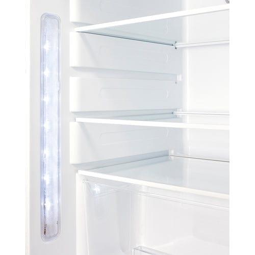 Summit Refrigerators Summit 21&quot; Wide Built-In All-Refrigerator, ADA Compliant ALR46WCSSHV