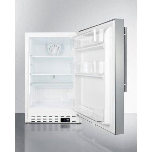 Summit Refrigerators Summit 21&quot; Wide Built-In All-Refrigerator, ADA Compliant ALR46WCSSHV