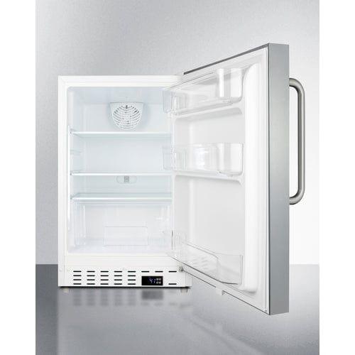 Summit Refrigerators Summit 21&quot; Wide Built-In All-Refrigerator, ADA Compliant ALR46WSSTB