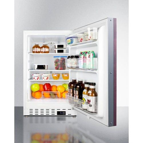 Summit Refrigerators Summit 21" Wide Built-In All-Refrigerator, ADA Compliant (Panel Not Included) ALR46WIF