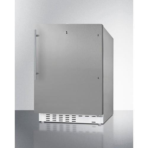 Summit Refrigerators Summit 21&quot; Wide Built-in Refrigerator-Freezer, ADA Compliant ALRF48CSSHV