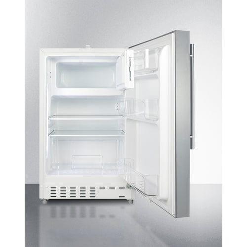 Summit Refrigerators Summit 21&quot; Wide Built-in Refrigerator-Freezer, ADA Compliant ALRF48CSSHV