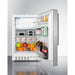 Summit Refrigerators Summit 21" Wide Built-in Refrigerator-Freezer, ADA Compliant ALRF48SSHV