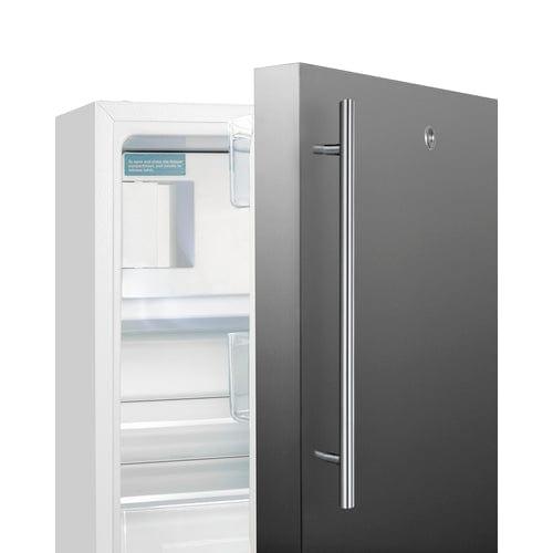 Summit Refrigerators Summit 21&quot; Wide Built-in Refrigerator-Freezer, ADA Compliant ALRF48SSHV