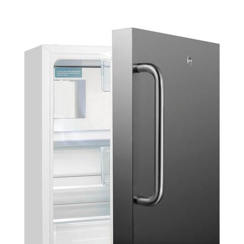 Summit Refrigerators Summit 21" Wide Built-in Refrigerator-Freezer, ADA Compliant ALRF48SSTB