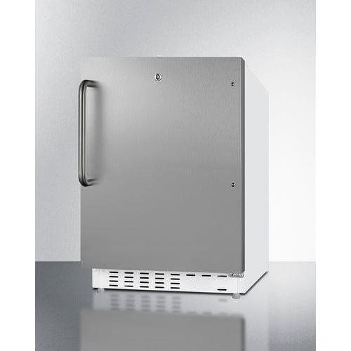 Summit Refrigerators Summit 21" Wide Built-in Refrigerator-Freezer, ADA Compliant ALRF48SSTB