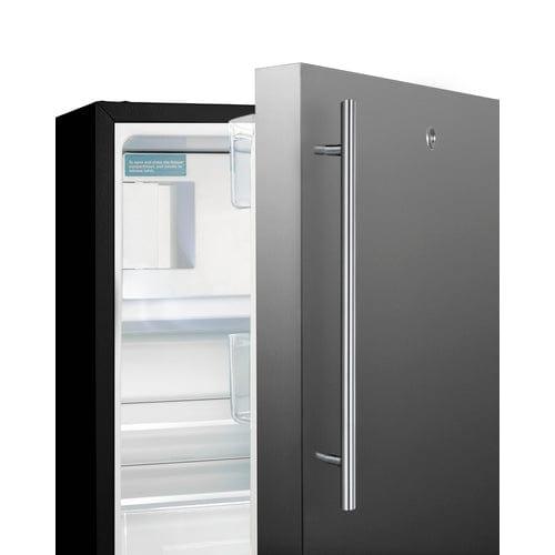 Summit Refrigerators Summit 21&quot; Wide Built-in Refrigerator-Freezer, ADA Compliant ALRF49BSSHV