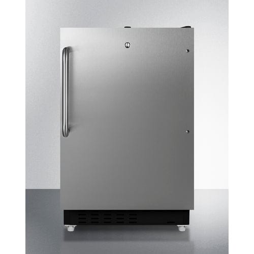 Summit Refrigerators Summit 21" Wide Built-in Refrigerator-Freezer, ADA Compliant ALRF49BSSTB