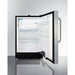 Summit Refrigerators Summit 21" Wide Built-in Refrigerator-Freezer, ADA Compliant ALRF49BSSTB