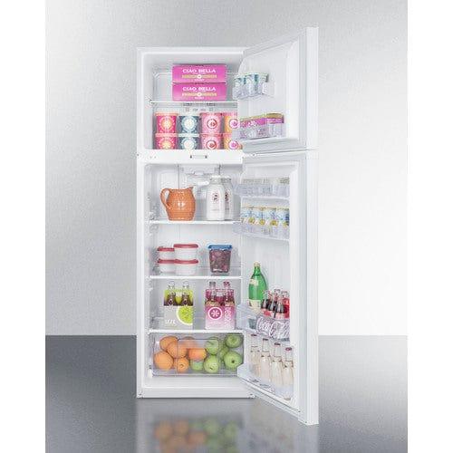 Summit Refrigerators Summit 22" Wide Top Mount Refrigerator-Freezer FF946WLLF2