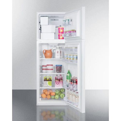 Summit Refrigerators Summit 22&quot; Wide Top Mount Refrigerator-Freezer With Icemaker FF946WIM