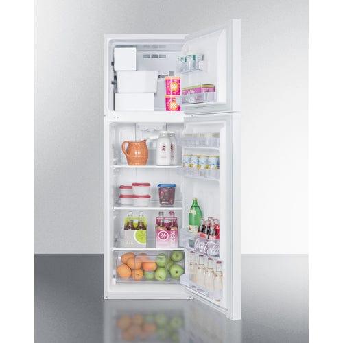 Summit Refrigerators Summit 22" Wide Top Mount Refrigerator-Freezer With Icemaker FF946WIM