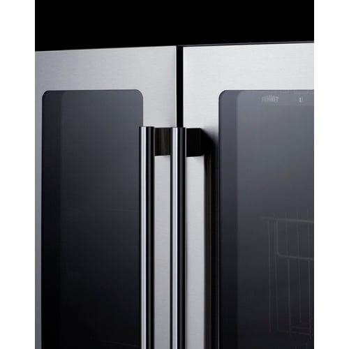 Summit Refrigerators Summit 24&quot; Built-In Dual-Zone Produce Refrigerator, ADA Compliant ALFD24WBVCSSPANTRY