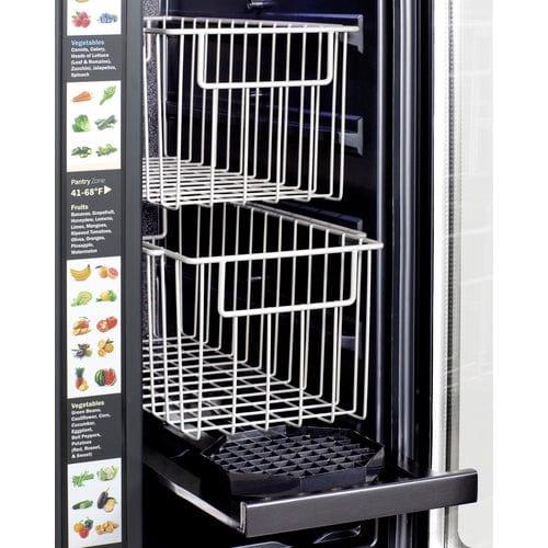Summit Refrigerators Summit 24" Built-In Dual-Zone Produce Refrigerator, ADA Compliant ALFD24WBVCSSPANTRY