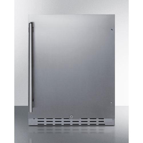 Summit Freezers Summit 24&quot; Built-In Outdoor Refrigerator, ADA Compliant AL55OSCSS