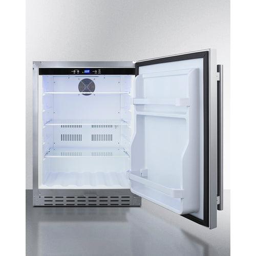 Summit Freezers Summit 24" Built-In Outdoor Refrigerator, ADA Compliant AL55OSCSS