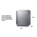 Summit Freezers Summit 24" Built-In Outdoor Refrigerator, ADA Compliant AL55OSCSS