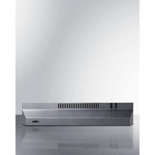 Summit Range Hoods Summit 24" Under Cabinet Convertible Range Hood, ADA Compliant H24RSSADA