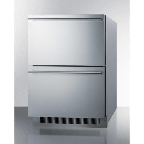 Summit Refrigerators Summit 24&quot; Wide 2-Drawer All-Refrigerator, ADA Compliant ADRD24